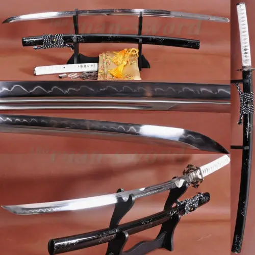 

41" 1095 STEEL JAPANESE SAMURAI SWORD KATANA CLAY TEMPERED UNOKUBI-ZUKURI BLADE