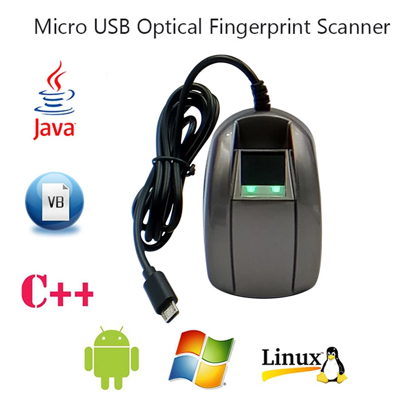 HF Biometric USB Fingerprint Reader Digital Finger Print Scanner Free SDK PHP Micro USB Time Recording For Windows Android