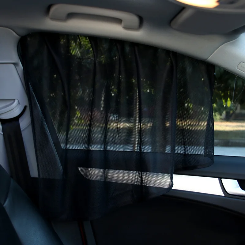 2 шт. автомобильный-Стайлинг солнцезащитный козырек автомобиль с солнцезащитным блоком магнит Адсорбция оконный экран s экран тент сетка боковой щит солнцезащитный козырек