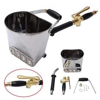 6 Bar Mortar Cement Spray Gun with Hopper Bucket Wall Sprayer Stucco Plaster Sprayer Cement Concrete Stucco Plaster Hopper Gun 6 Bar Mortar Cement Spray Gun with Hopper Bucket Wall Sprayer Stucco Plaster Sprayer Cement Concrete Stucco Plaster Hopper Gun