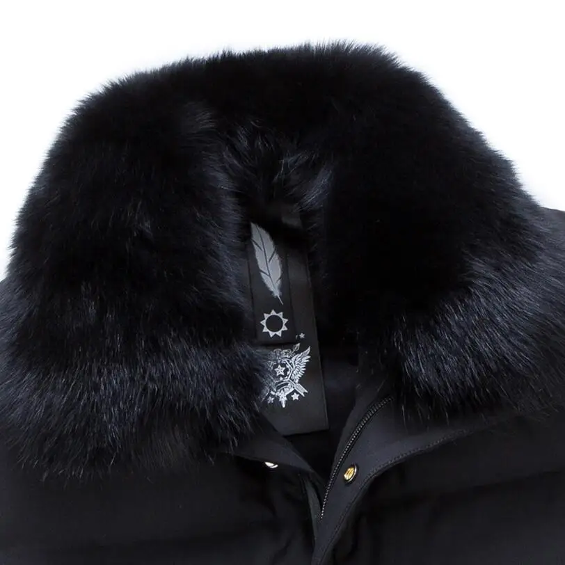 Nouveau Amovible 2018 De Col Épais Black Manteau dark Plus La Lb8905 Hommes Veste Fourrure Chaud Parka Qualité Duvet Canard Marque Lb8905 Blanc Halacood Taille Green H9DWE2I