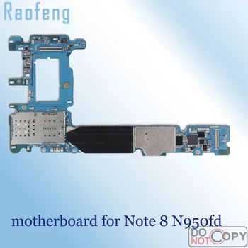 

Raofeng Unlocked for samsung galaxy note 8 n950fd motherboard 64gb whole function mainboard with full chip Logic Board
