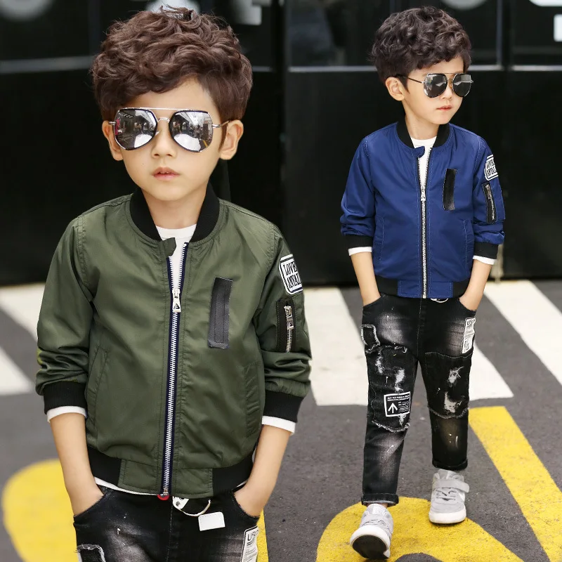 

Children's short jacket 2019 spring and autumn new jacket long-sleeved boy clothes