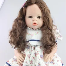 28″ 70CM Girl Toddler Dolls Soft Touch Vinyl Silicone Reborn Babies Princess Girls Toys Clothing Model For Sale Cheap Baby Dolls