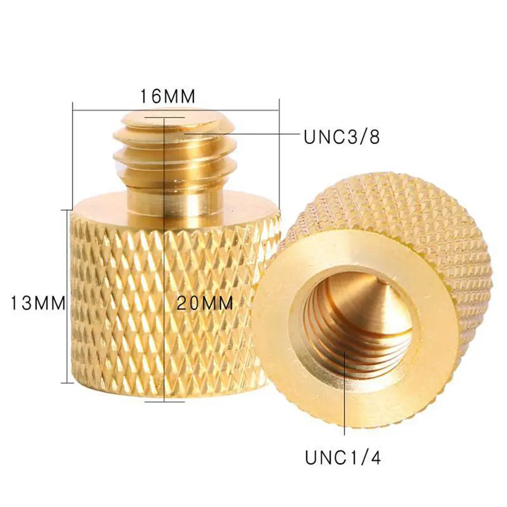 1/4 &quotЖенский до 3/8&quot Мужской адаптер для штатива с резьбой редуктор медный винт