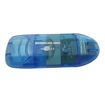 

Durable SD HC Card Reader Blue USB Key Format