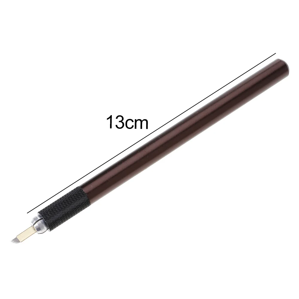 Natural Microblading Eyebrow Makeup Bevel Blade Needle Tattoo Pen Pigment Kit