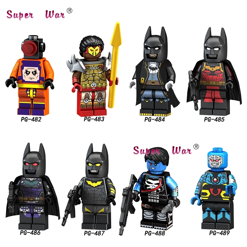 

1Set DC Comics Series 4 The Flash Cyborg Reverse-flash Firestorm Superman Batman Joker building blocks toys for children