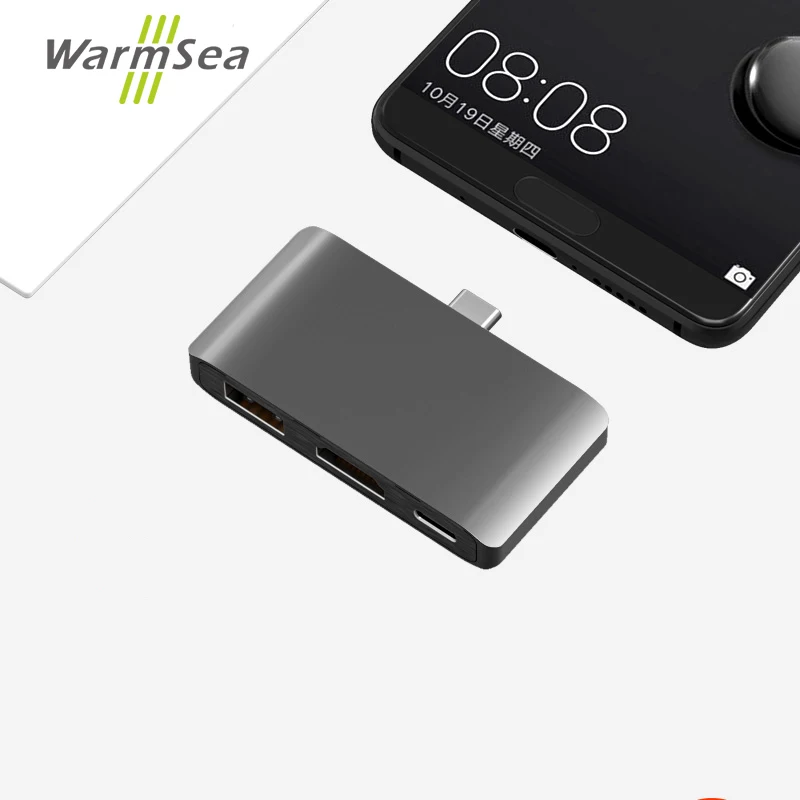 USB C концентратор к HDMI 4K станция dex для Samsung Galaxy S8 S9 Note 8 9 переключатель с PD 3 0 нового