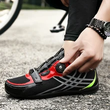 Сверхлегкие Спортивные Гонки кроссовки для мужчин и женщин велосипедная обувь воздухопроницаемые сетчаты для мужчин дорожный велосипед велосипедная обувь противоскользящая велосипедная обувь