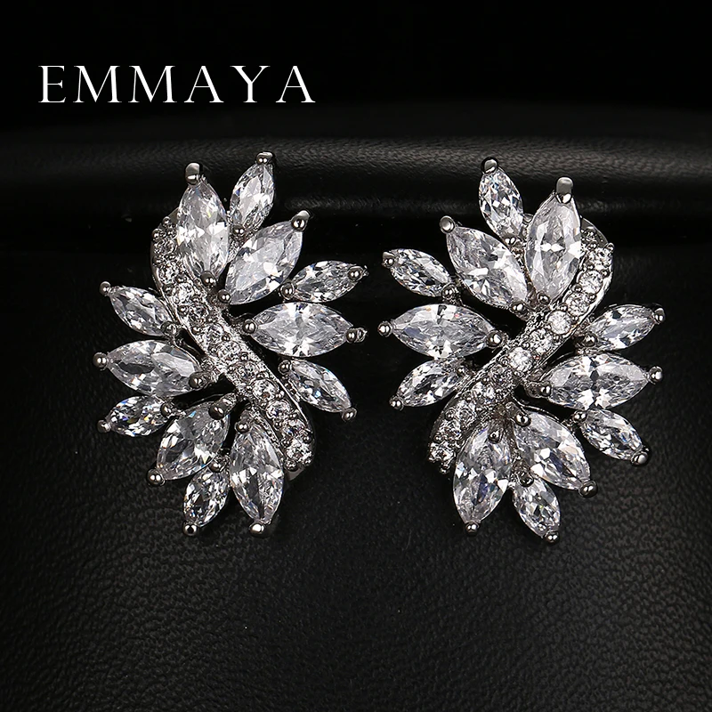 Emmaya Pendientes De Circonia C bica Para Mujer Aretes De Corte Emmaya Pendientes De Circonia C bica Para Mujer Aretes De Corte