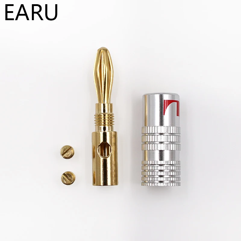 8pcs GD Amp Nakamichi Speaker Banana plug connectors