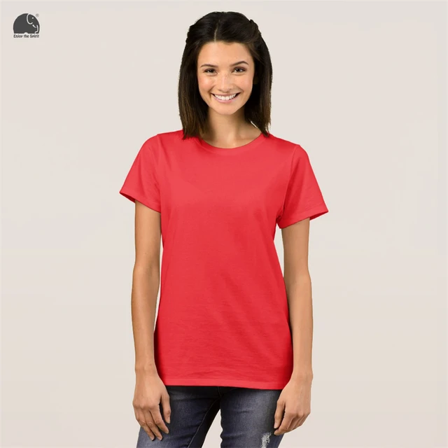 plain red shirt womens