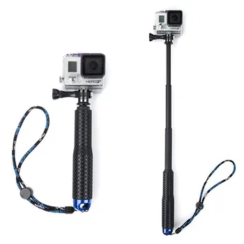 

Extendable Pole Mini Selfie Stick Waterproof Blue Monopod For GoPro Hero 4/3/3+