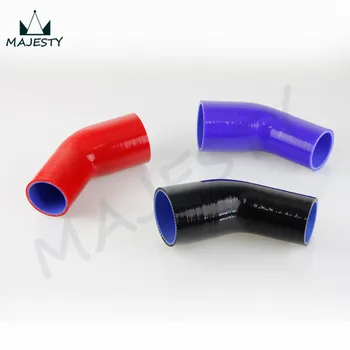 

3" to 3.25" 76mm-83mm Silicone hose 45 Degree Elbow Reducer Pipe Hose 5 pieces