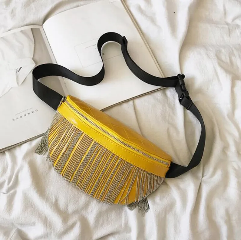 Модная женская поясная сумка, сумка на пояс с кисточками, сумка на пояс из искусственной кожи Bananka, Женская поясная сумка