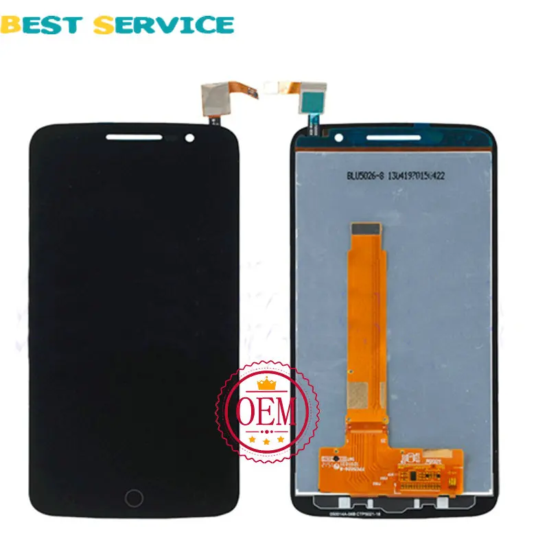 

100% New LCD For Alcatel One Touch Pop 2 Premium 7044 OT7044 LCD Screen Display with Touch Screen Digiitzer Assembly Black