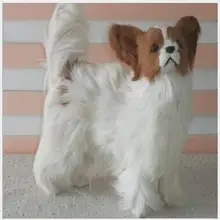 WYZHY моделирование животных собака плюшевая креативная игрушка модель питомца фотография Статуэтка обучение маленьких детей