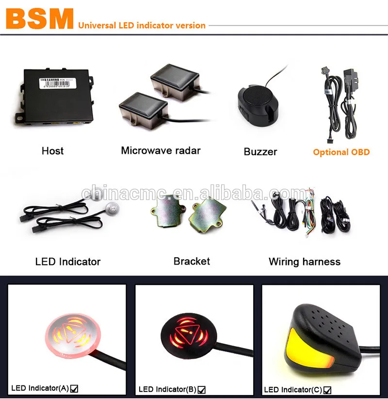 24 GHZ Microwave Automotive Radar Blind Spot Monitor Side Assist System fit for every vehicle (3)
