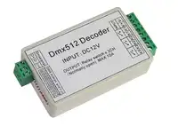 3 Channel 5A DMX512 Decoder Controller Relay Switch Kit DIY Converter DMX Dimmer Relay With Protective Shell