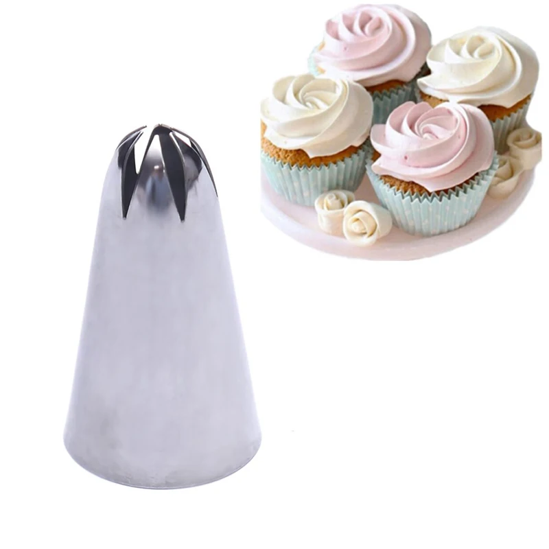 

1pcs Large Size Cream Nozzle Decor Tip Icing Nozzle Cake Fondant Baking Tool Set for Cake Decorating Tools Icing Nozzles