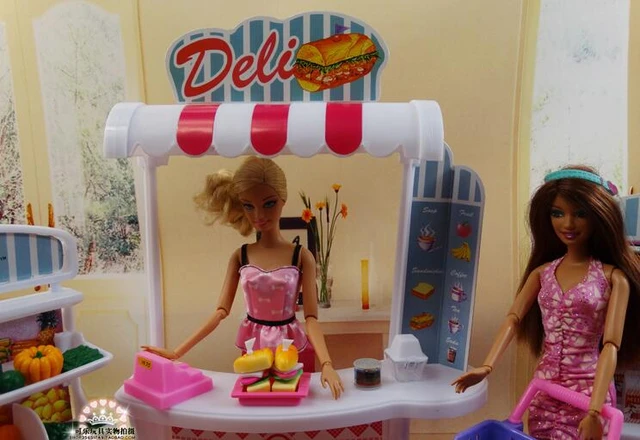 Simulation supermarket shopping mall DIY doll furniture For barbie