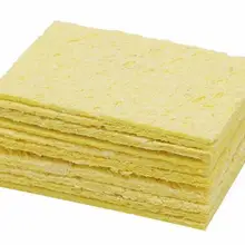 10 шт. сменные губки паяльник очиститель паяльный наконечник Чистящая подставка желтая губка для очистки