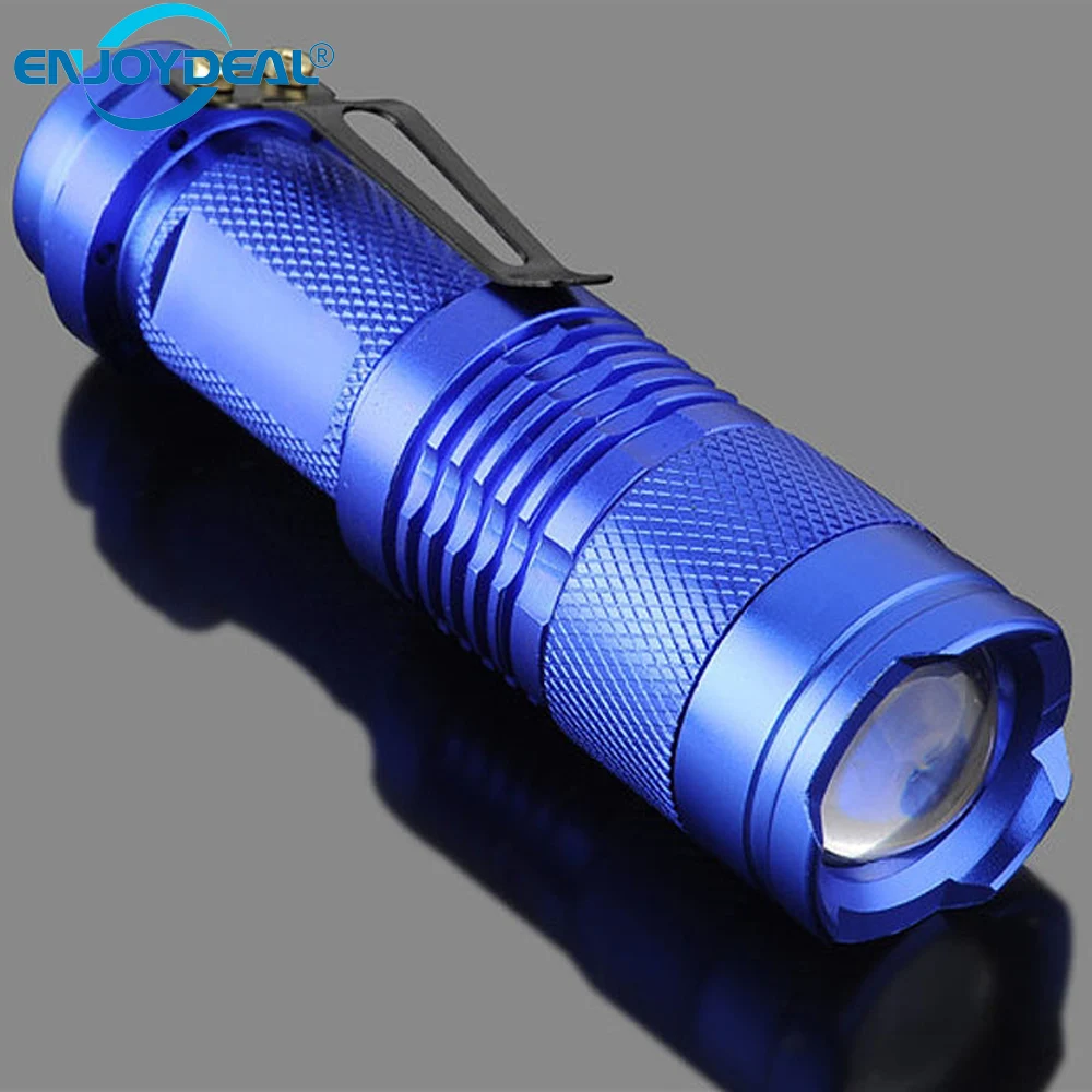 Portable Mini Q5 Zoomable 2000 Lumen LED Flashlight Torch Lamp penlight