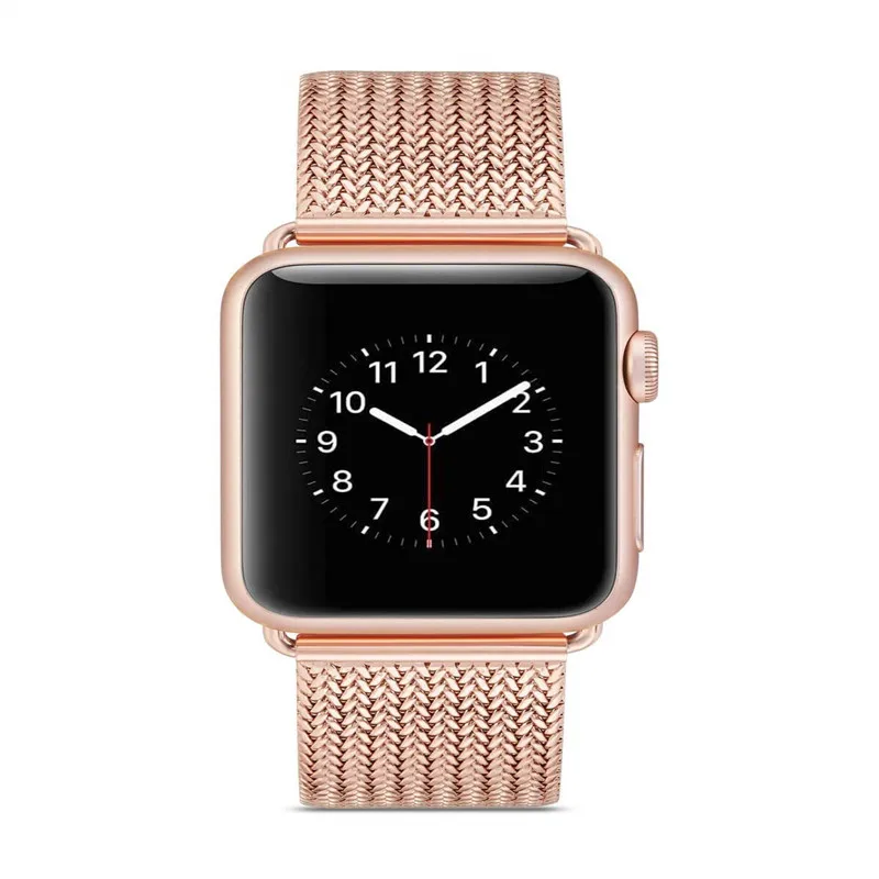 Нержавеющая сталь Миланской петля ремешок для наручных часов Apple Watch, версии 4 44/40 мм подходит для iWatch серии, версия 1, 2, 3, ремешок 38, 42 мм, версия для мужчин и женщин часы