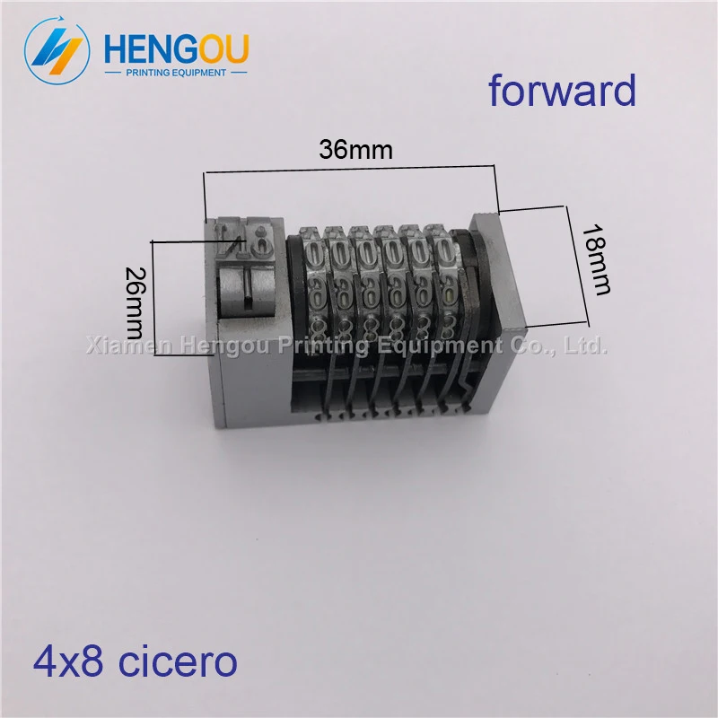 

2 Pieces Good Quality 6 Digits Numbering Machine Forward for Letterpress, Hengoucn, Windmill, 4X8 Cicero