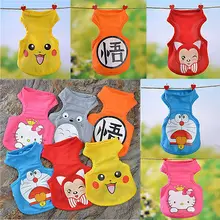 2016 fashion pet cat vest T shirt teddy puppy small large dog clothes hoody pikachu Totoro pokemon go costume cosplay clothing