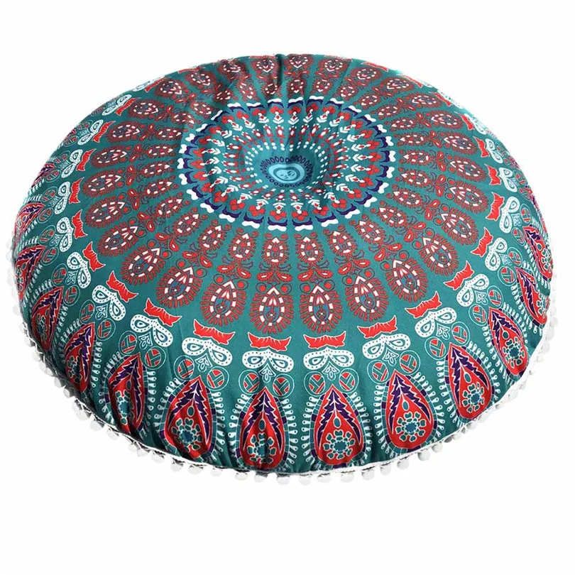 Pillow Case Indian Mandala Floor Pillows Round Bohemian Cushion Pillows Cover Huge Case Home decorations #3f28 (5)