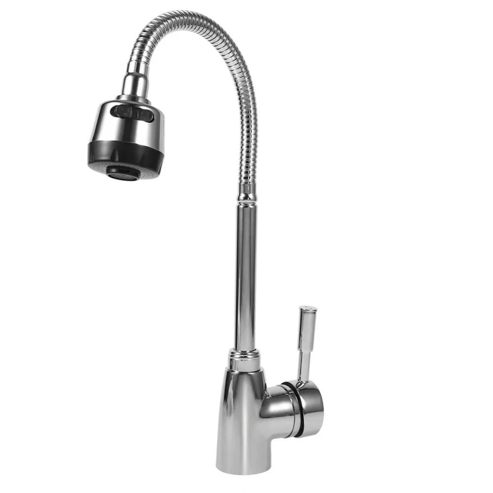 

Kitchen Faucet Spout Single Handle Pull Out Kitchen Tap Single Hole Handle Swivel 360 Degree Water Mixer Tap Gooseneck Ta
