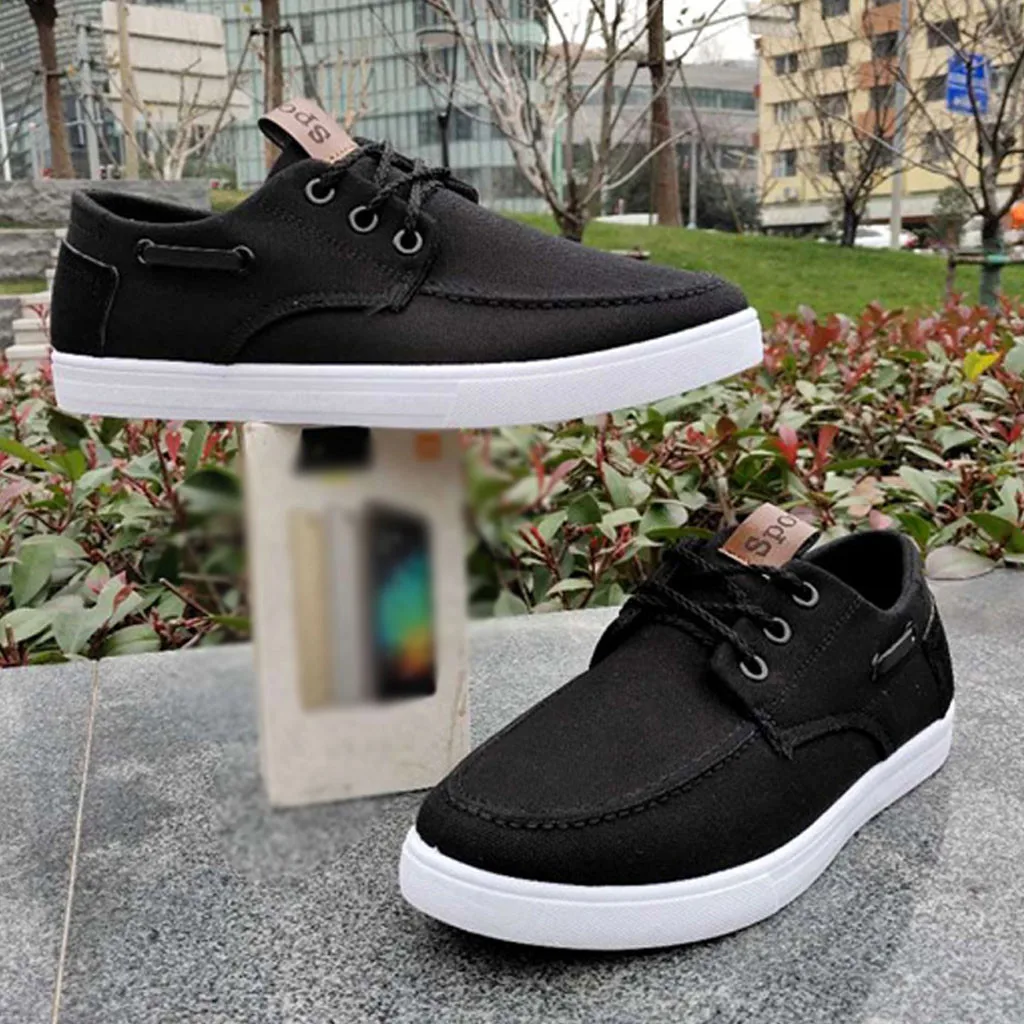 Men's Fashion Canvas  Trend Casual Shoes Lace-Up Casual sport shoes men 2018 casual shoes men sneakers