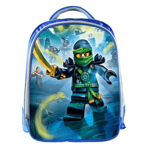 New Arrival Blue font b Backpack b font Lego Ninja Children School Bags 3D Cartoon font