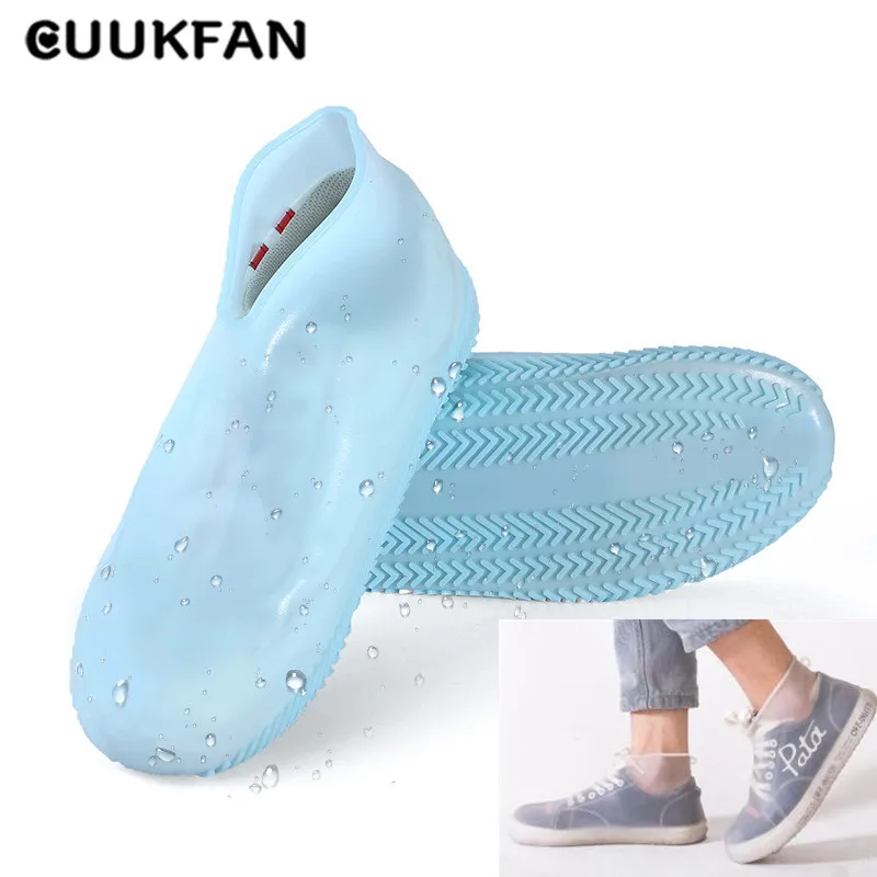 

Waterproof Shoe Covers Non-slip Flats Ankle Boots Reusable Silicone Shoes Protectors for Indoor Outdoor