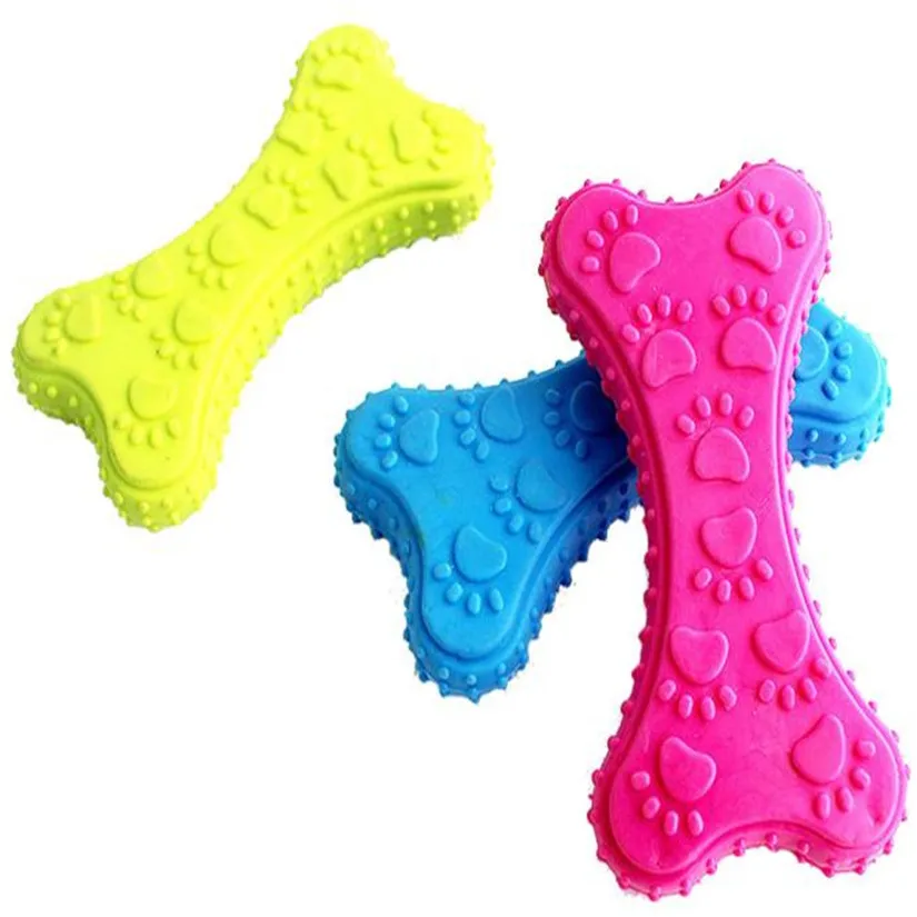 Dog Play Toy Pet Pet Dog Puppy Rubber Dental Teeth Chew Bone Training