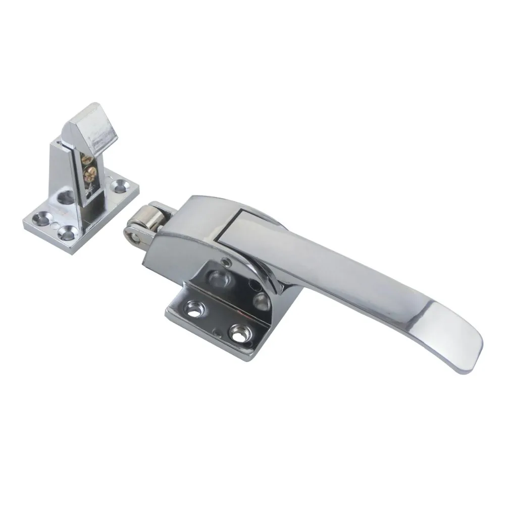 1pc Zinc Alloy Oven Door Handle Lock Spring Loaded Pull Handle Latch for Refrigerator Freezerin