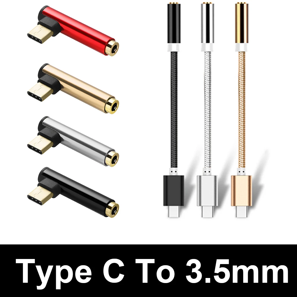 

USB-c Type C to Jack 3.5 Type-C Cable Adapter usbc 3.5mm Earphone Converter Audio Cable splitter aux connector extension cable