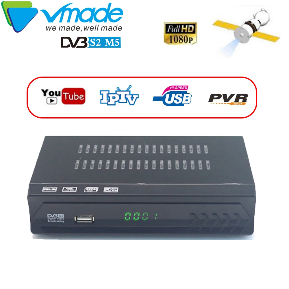DVB-S2 HD Digital receptor satelite Support powerVU CCCAM FTA H.264 MPEG4 hd 1080P TV Tuner satellite Receiver for spain Europe