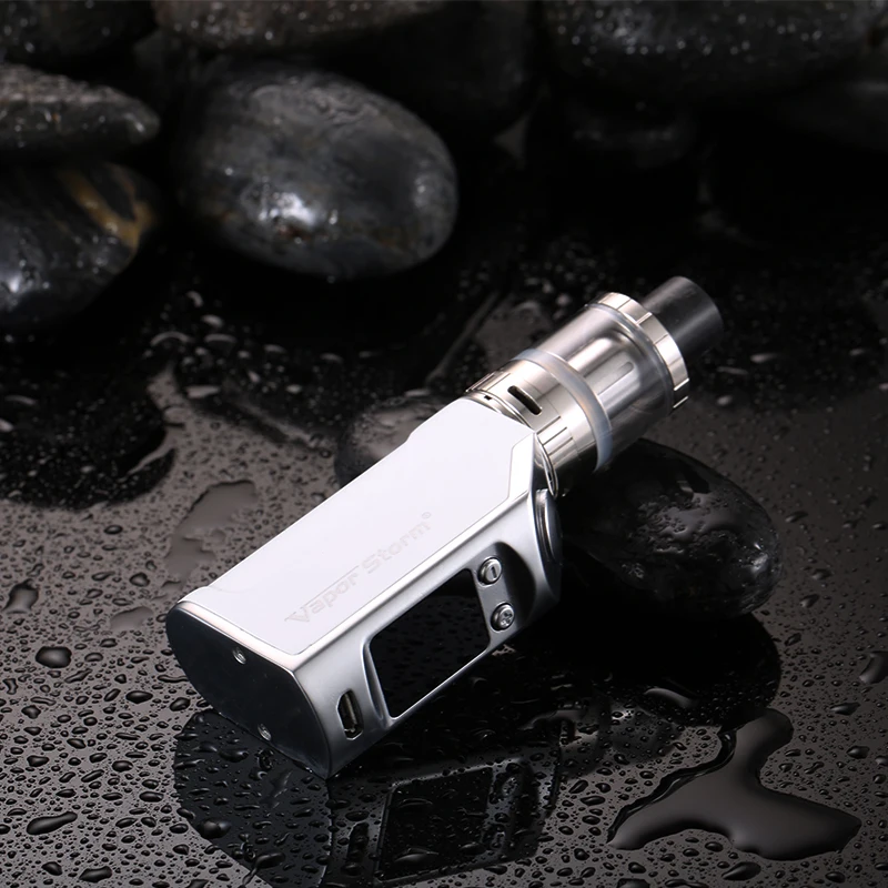

Vapor Storm mini 50W Electronic Cigarettes Kit 1200mah Temperature Control Electronic Hookah shisha pen Sub Ohm Huge Vape kit