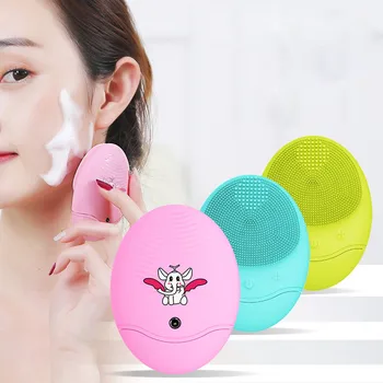 

Silicone Facial Cleaning Brush Skin Care Wash Cleansing Device Mini Beauty Massager Brush Facial brosse nettoyante visage #y3