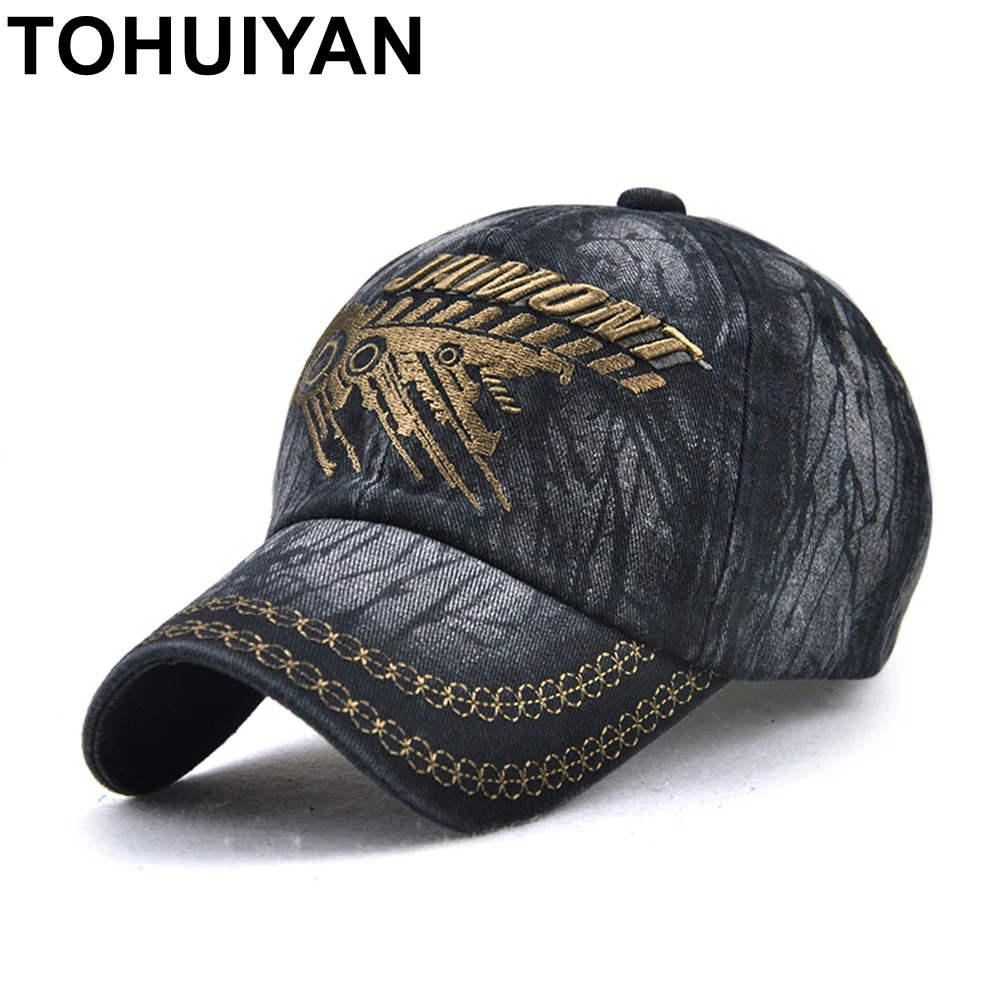 

TOHUIYAN Baseball Caps 100% Cotton Twill Embroidery Casquette Dad Hat Men Women Adjustable Snapback Hat Classic Chapeau Sun Caps