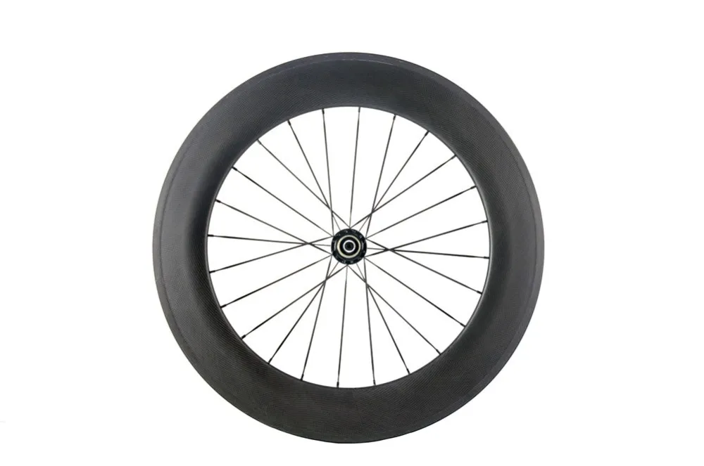 Clearance Complected set carbon road wheels 88mm clincher 700c carbon wheelset matte for shimano 7