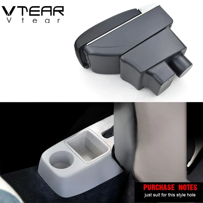 Vtear для Skoda Fabia/Fabia2 аксессуары автомобильный подлокотник кожаный usb интерфейс
