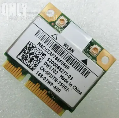 

DW1702 atheros AR5B195 Wireless-N WIFI Bluetooth BT 3.0 mini pci-e Card for DELL Laptop Network Wlan Adapter