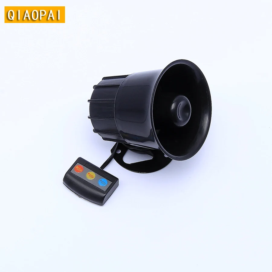 Moto car alarm siren 3 tone horn 12V band high power loud speaker sound