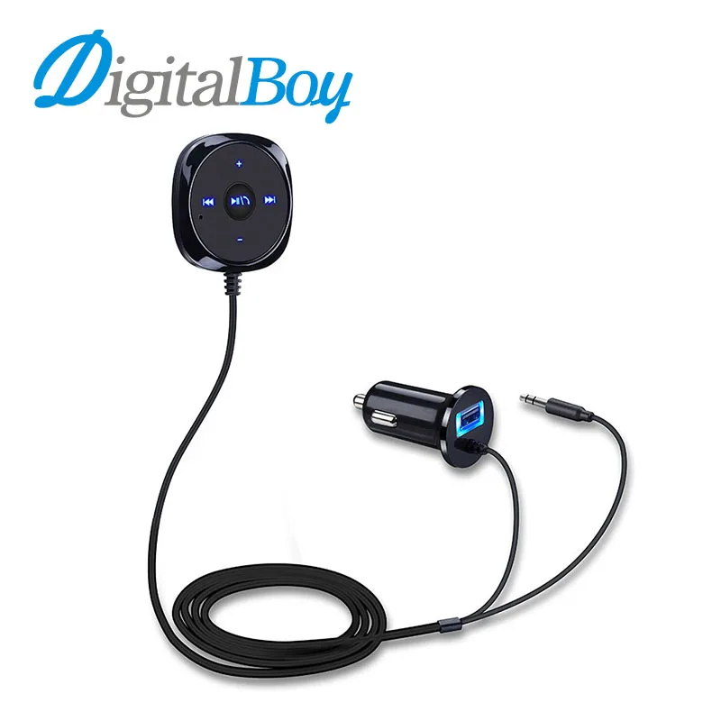 Digitalboy Bluetooth Car Kit 3.5mm AUX Audio Music Car MP3 Player Hand