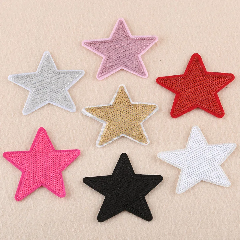 

LOVE Sequin Patches Clothing Applications Embroidered Stripes Badges Iron on Appliques Hearts Stickers for Clothes @C