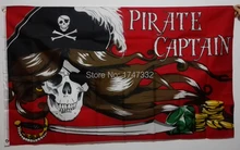Pirate Captian Flag hot sell goods 3X5 FT 150X90CM Banner brass metal holes